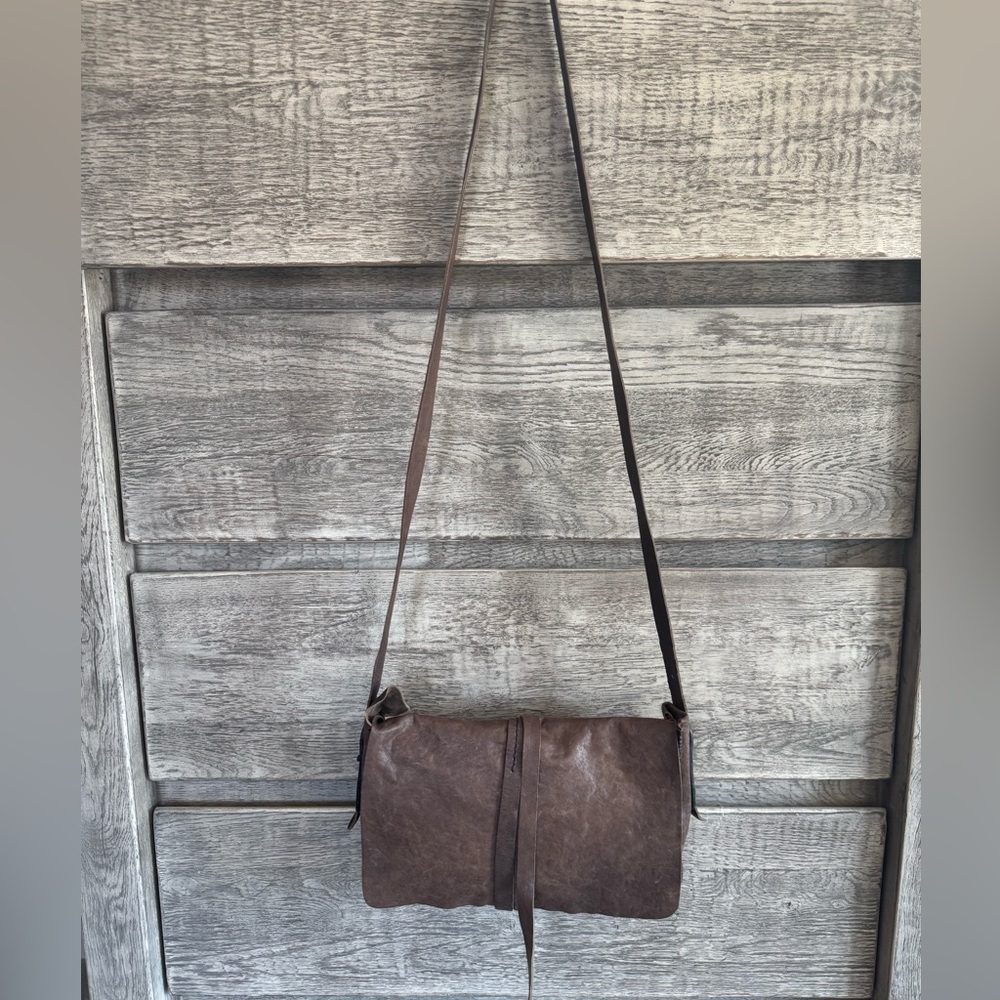 Johny Farah Brown Leather Bag